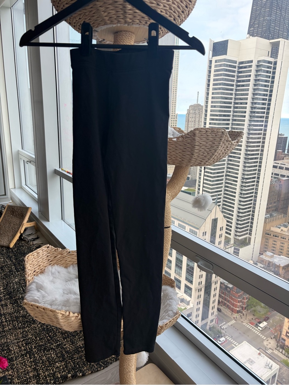 Zara Black Straight-Leg Pants